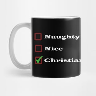 Merry Christian Christmas - Blessed Holidays Mug